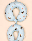 Snuggle Neck Pillow - Blue Doggies