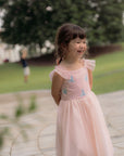 Colette Dress - Pink Floral Elsa