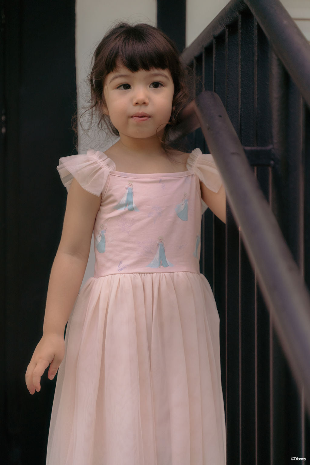 Colette Dress - Pink Floral Elsa