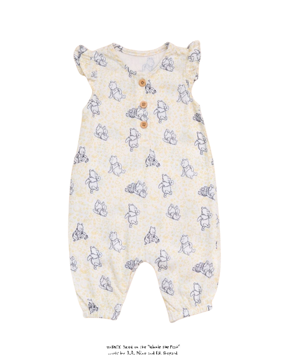Caitlyn Romper - Yellow Hunny Pooh