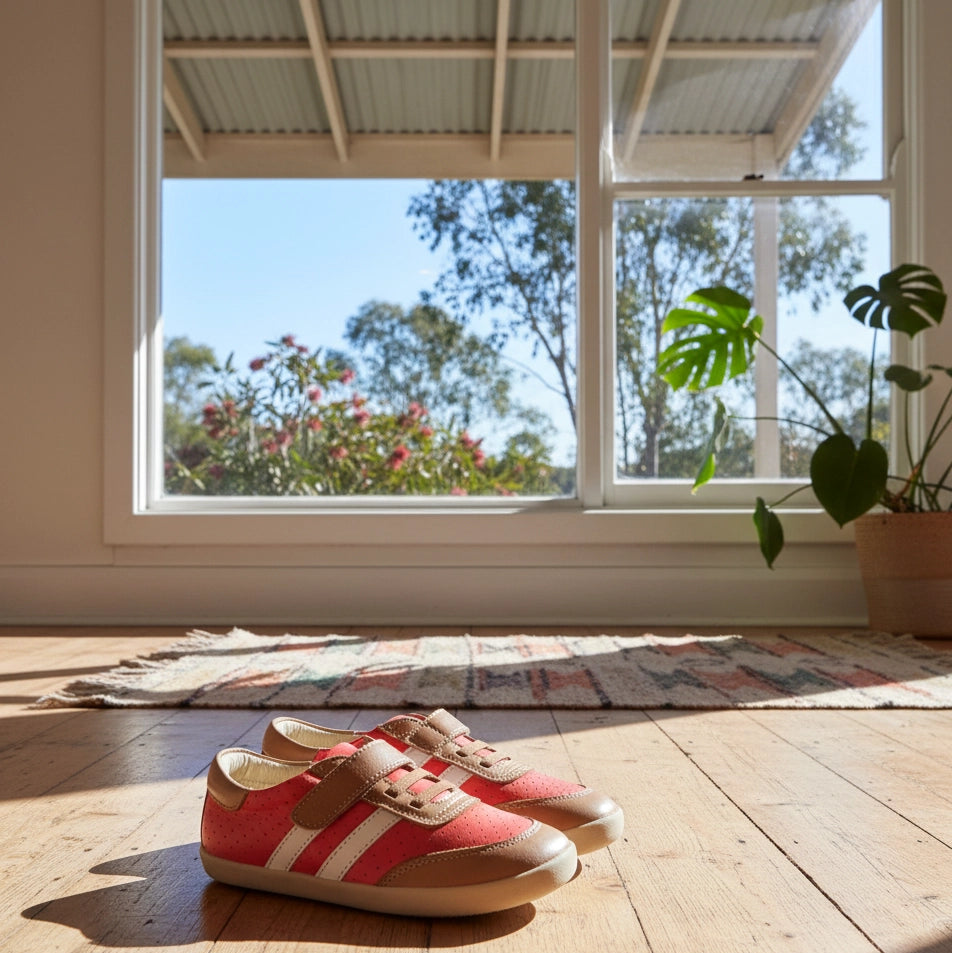Old Soles Cam Shoe -  Bright Red / Tan