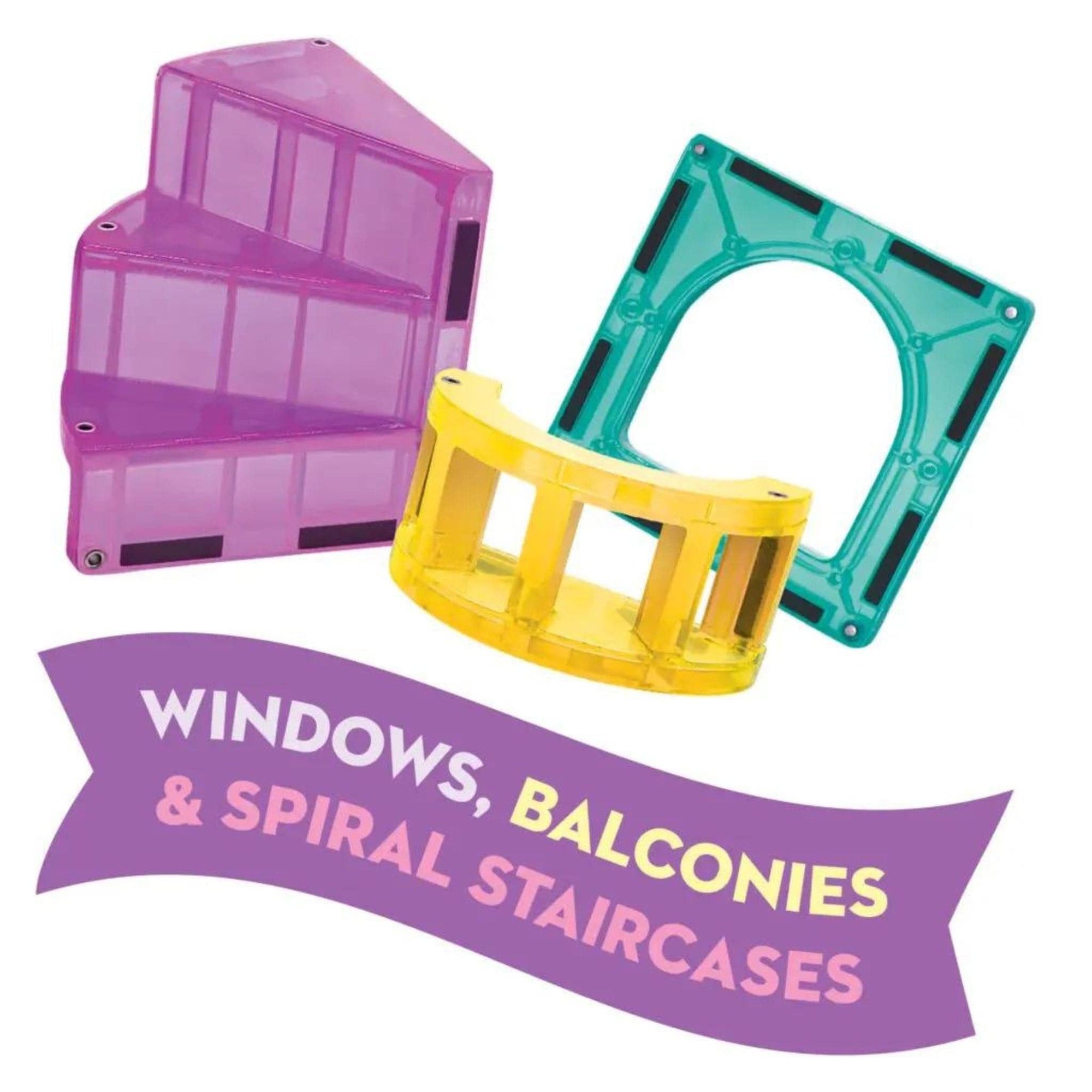 Magna-tiles Castle DLX + microMAGS 48 Piece Set | The Elly Store 