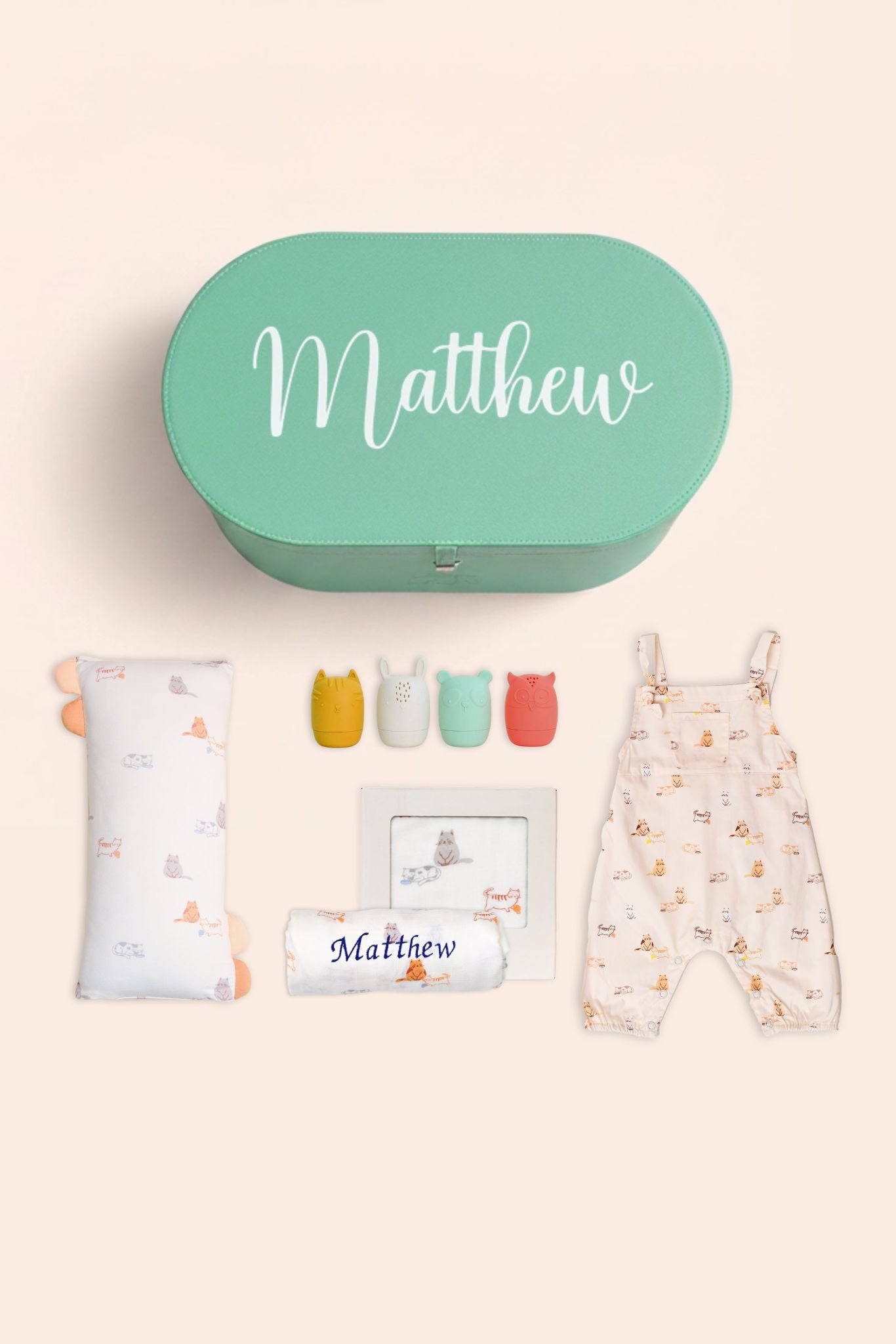 Cat Baby Keepsake Gift Set