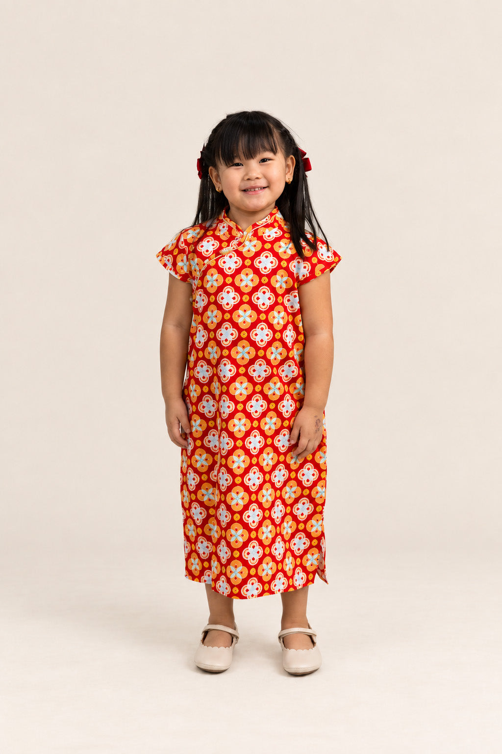 Cheongsam - Red Lucky Coins