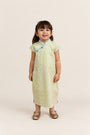 Cheongsam - Yellow Blue Mosaic