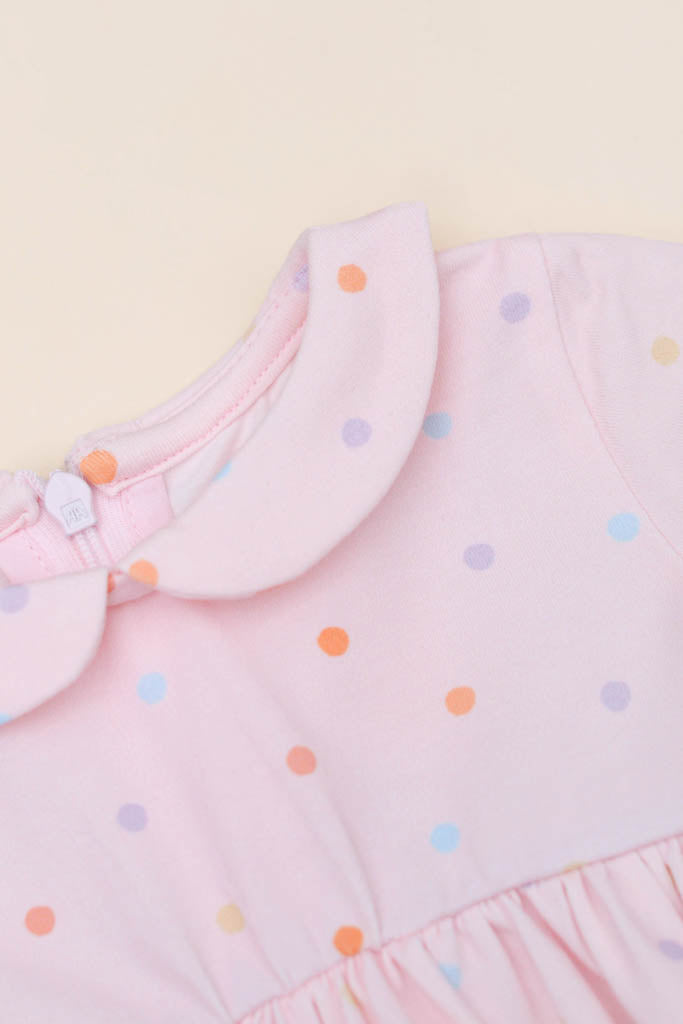 Clara Dress - Pink Polka Dots