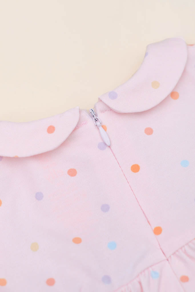 Clara Dress - Pink Polka Dots