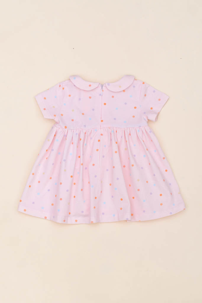 Clara Dress - Pink Polka Dots