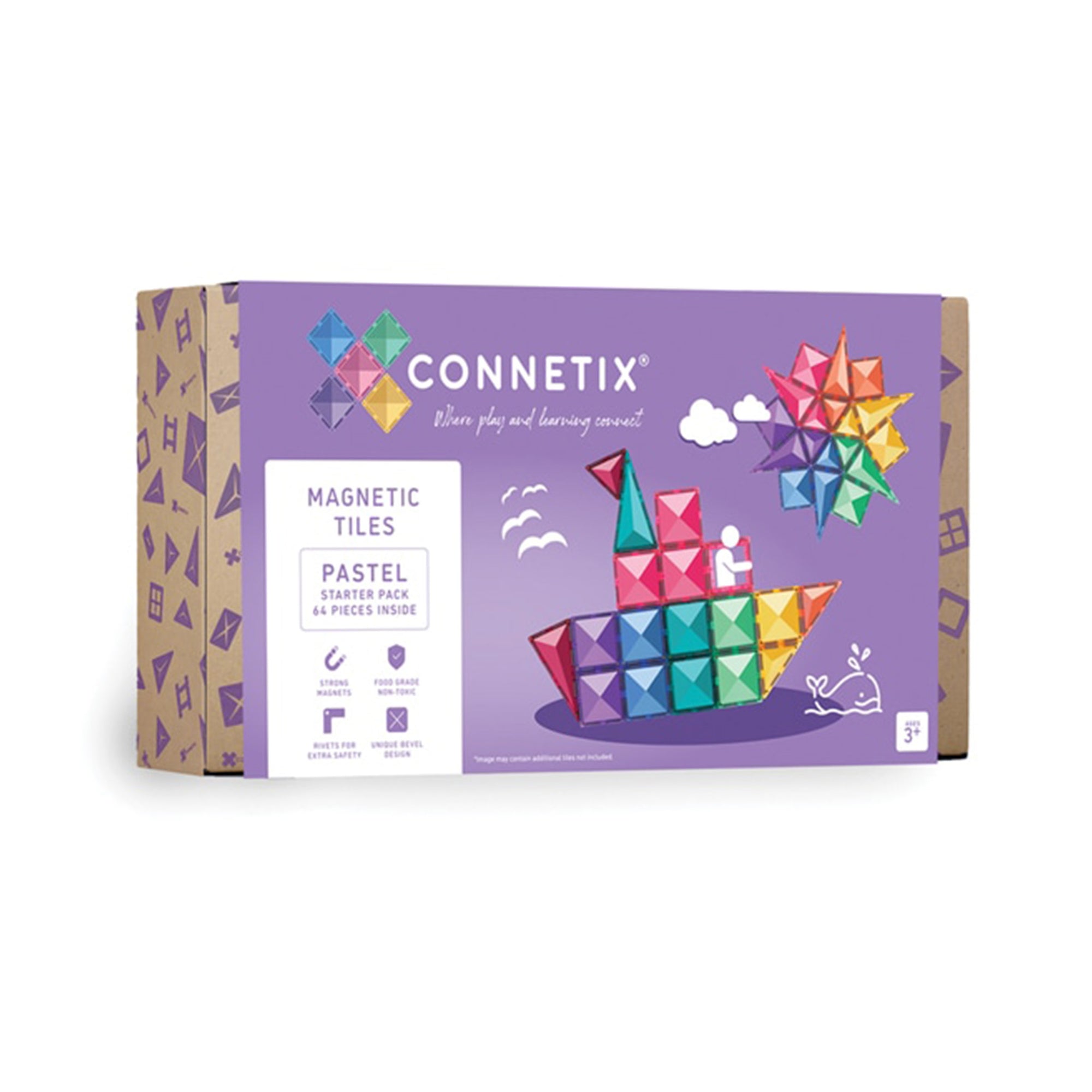 Connetix 64-Piece Pastel Starter Pack | The Elly Store