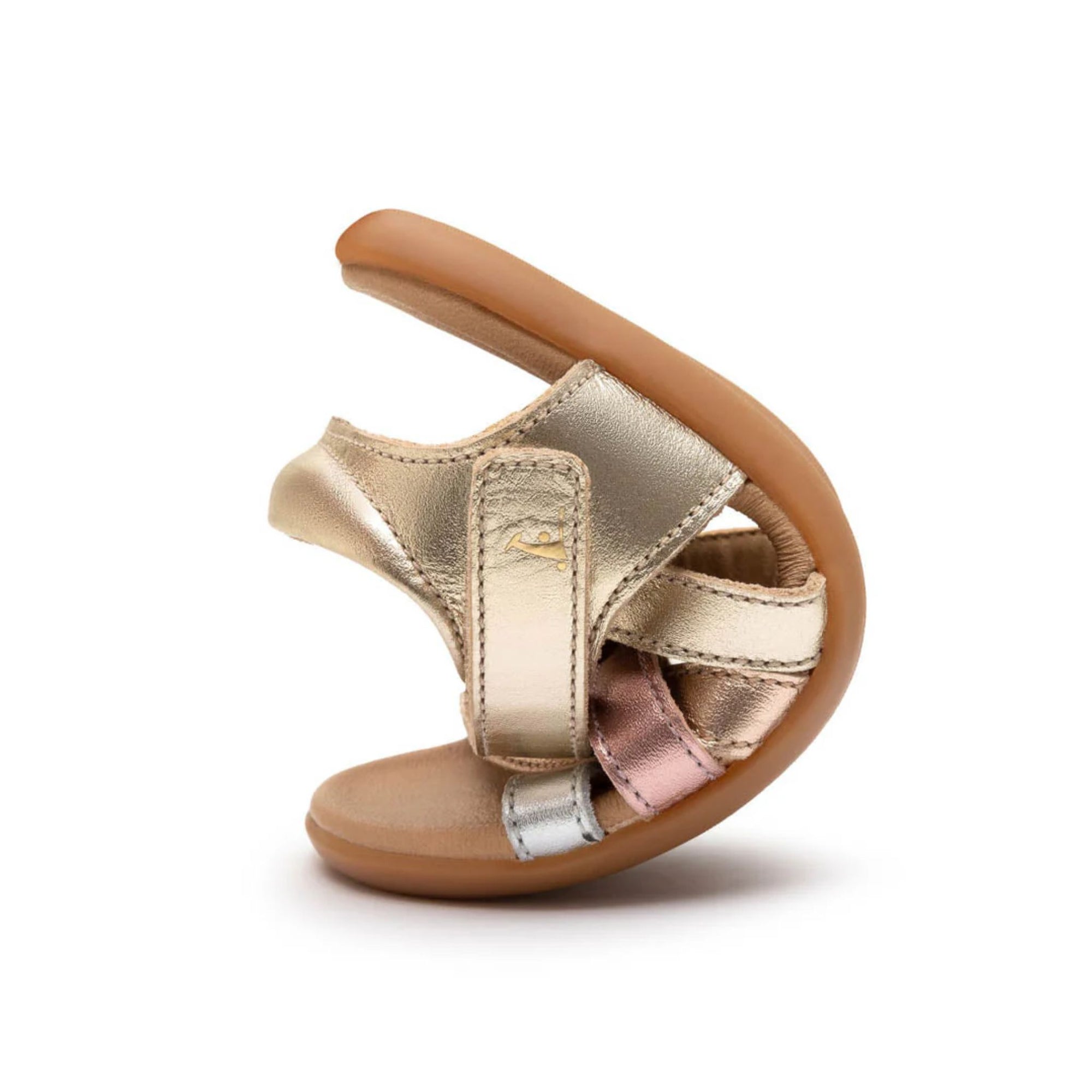 Tip Toey Joey Criss Cross - Champagne / Metallic Salmon / Rose Gold (Kids)