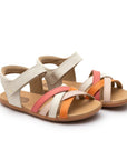 Tip Toey Joey Criss Cross - Tapioca / Tangerine / Coral Matte (Kids)