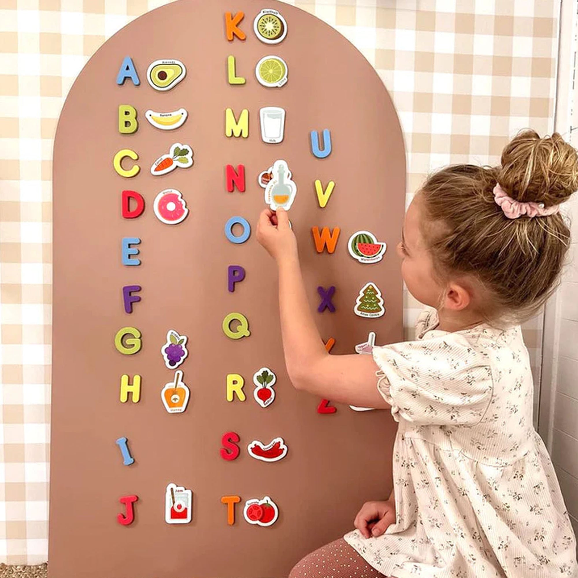 Curious Columbus - Magnetic Food Letters 