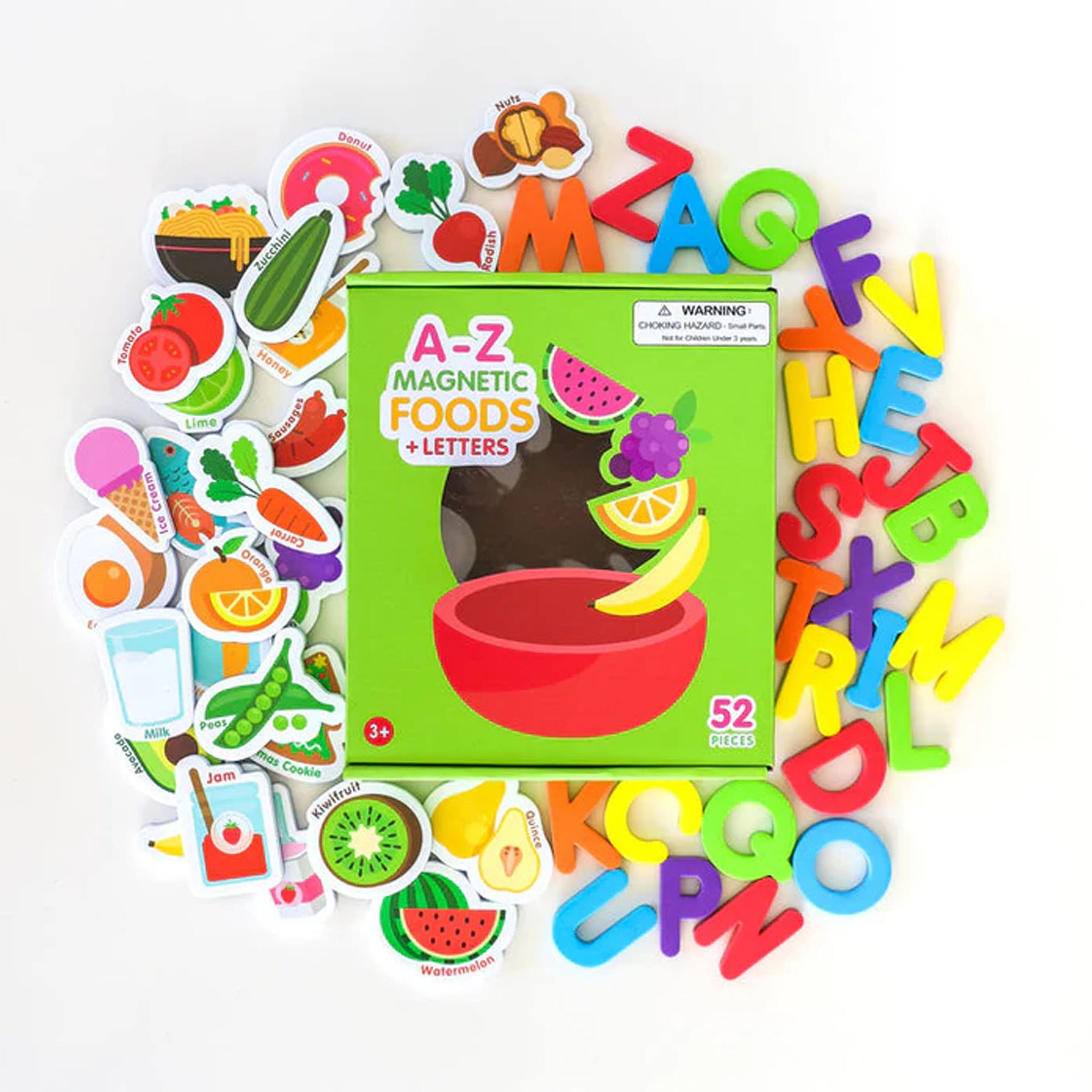 Curious Columbus - Magnetic Food Letters 
