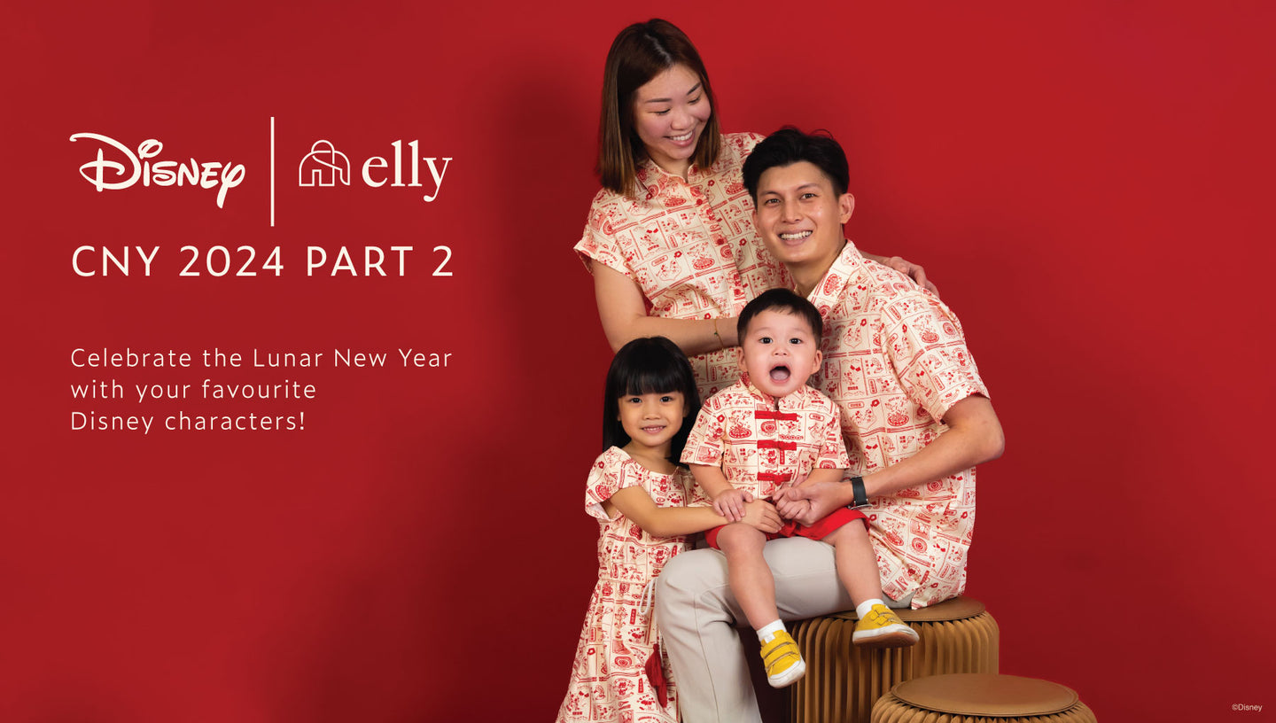 Disney CNY 2024 family celebrating Lunar New Year