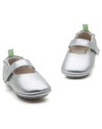 Tip Toey Joey Dolly Mary Janes - Silver