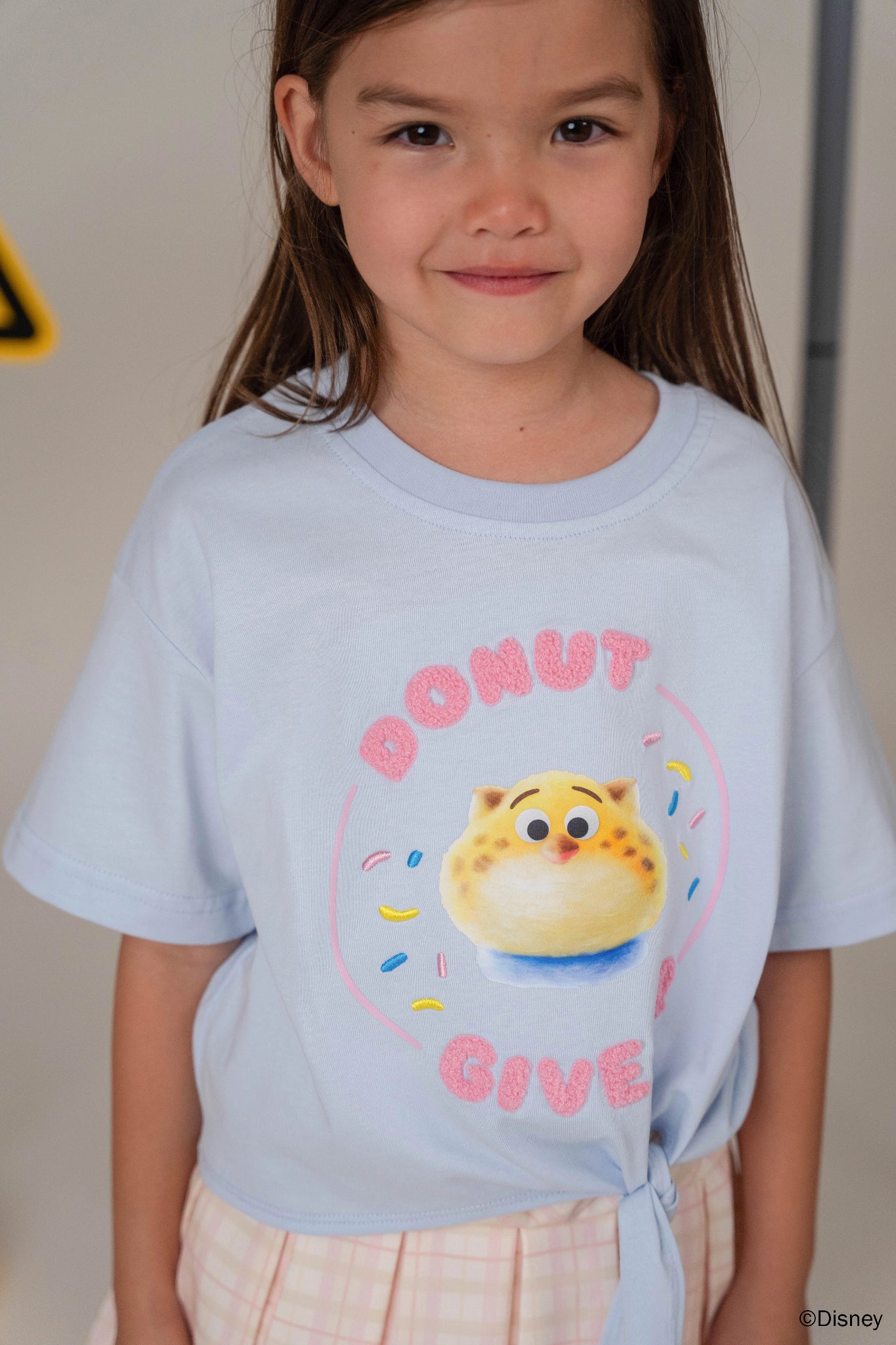 Tie-Front Crop Tee - Donut Give Up