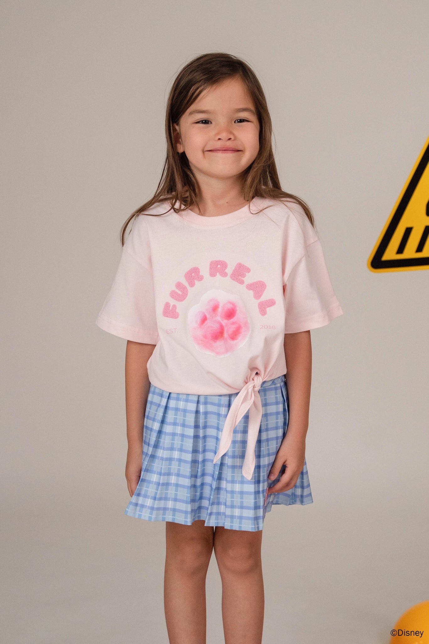 Tie-Front Crop Tee - Pink Pawpsicle