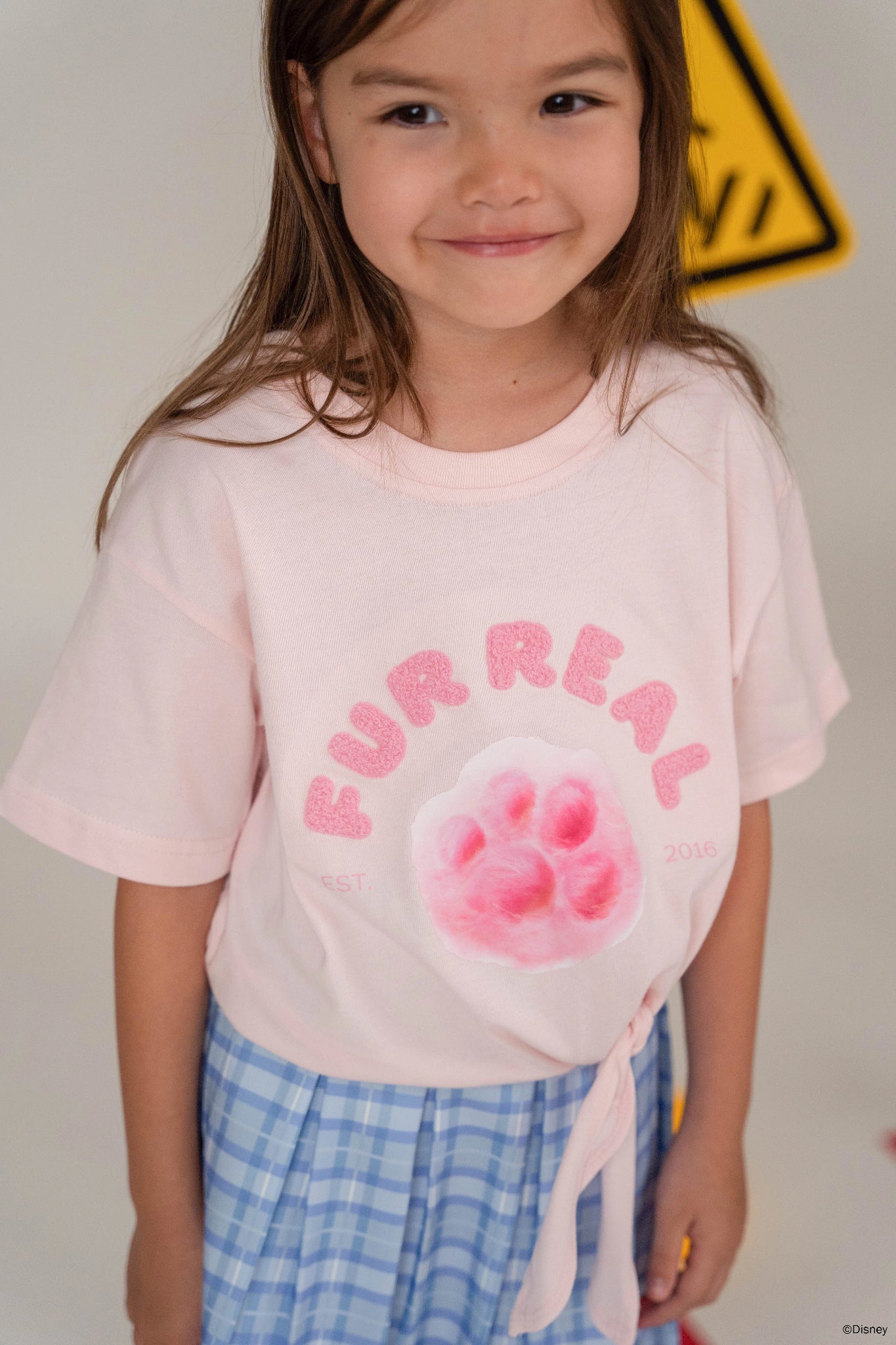 Tie-Front Crop Tee - Pink Pawpsicle