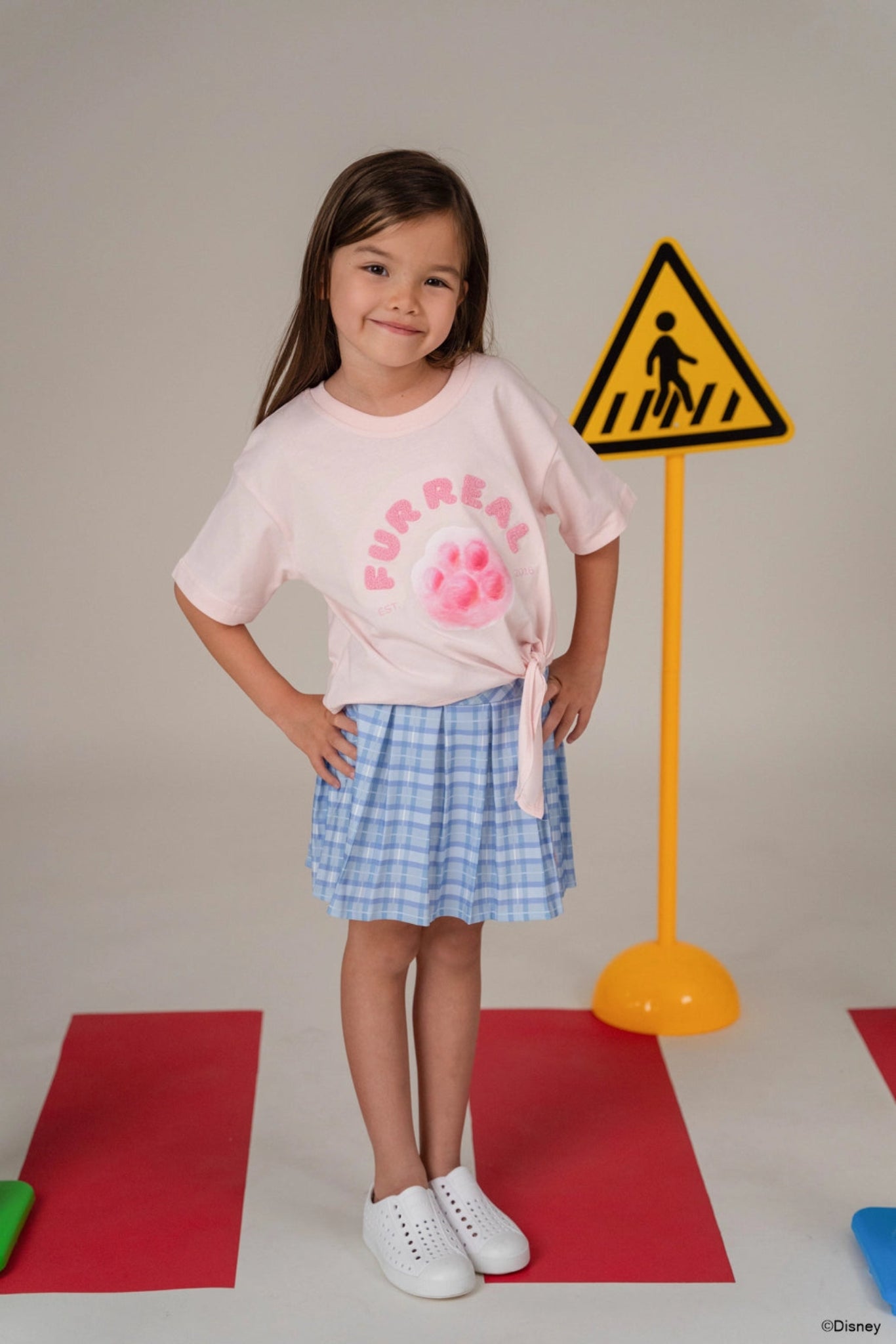 Zoey Pleated Skirt - Blue Plaid