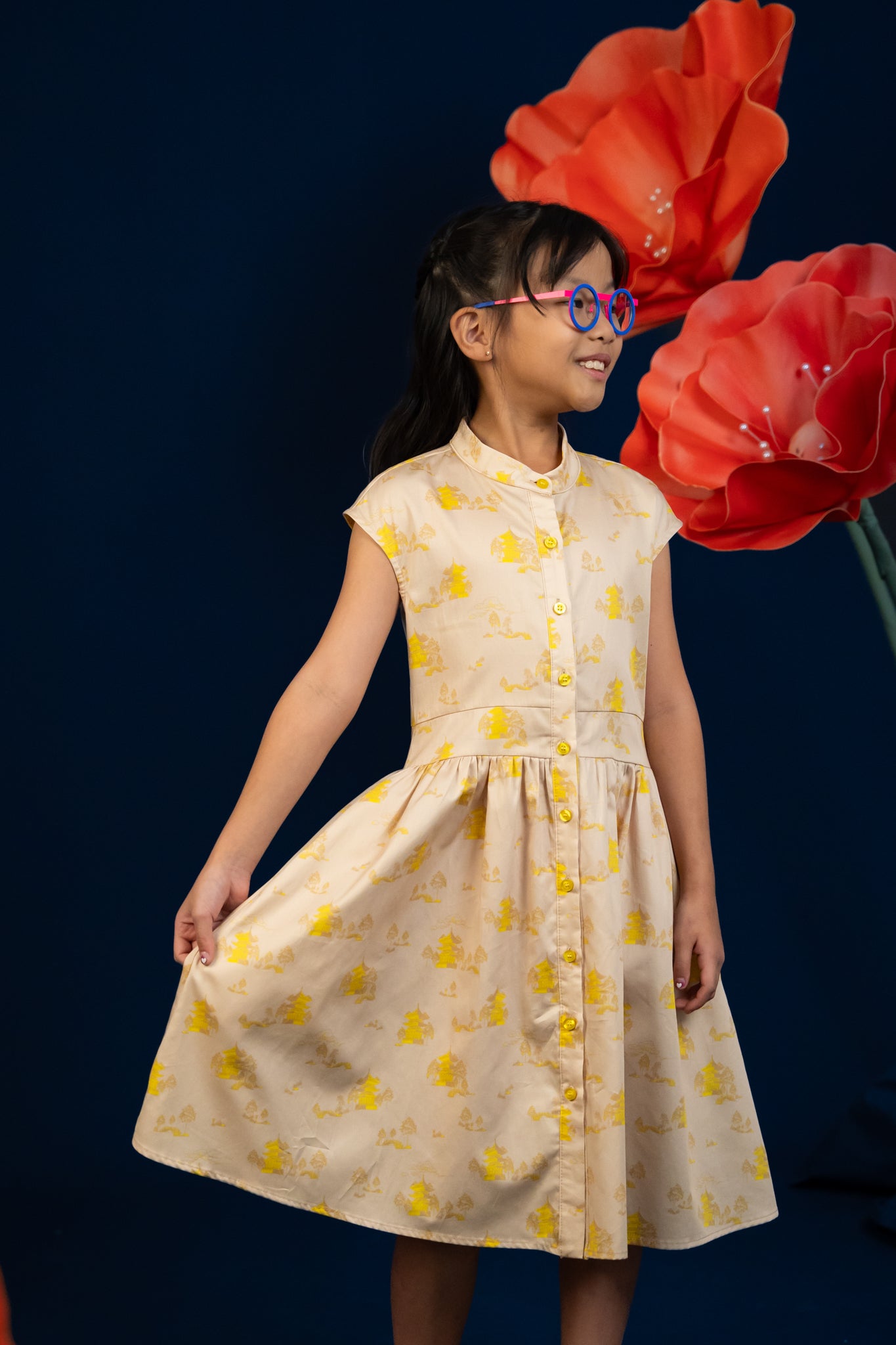 Cara Dress - Yellow Garden | CNY2024