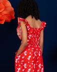 Nicole Top - Red Blossom Lily