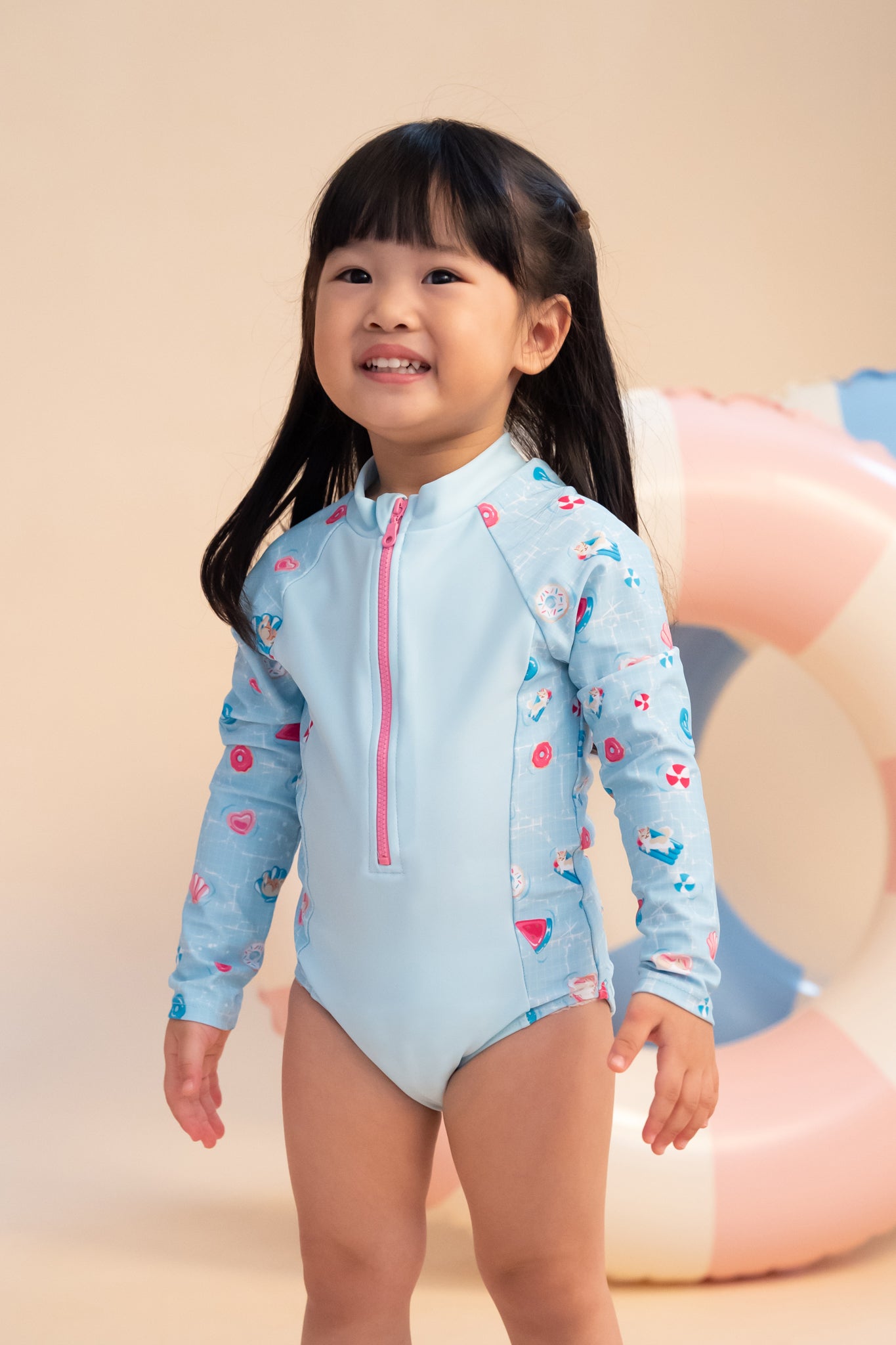 Play by elly Swimwear | Long-Sleeve Rash Suit - Float Buddies