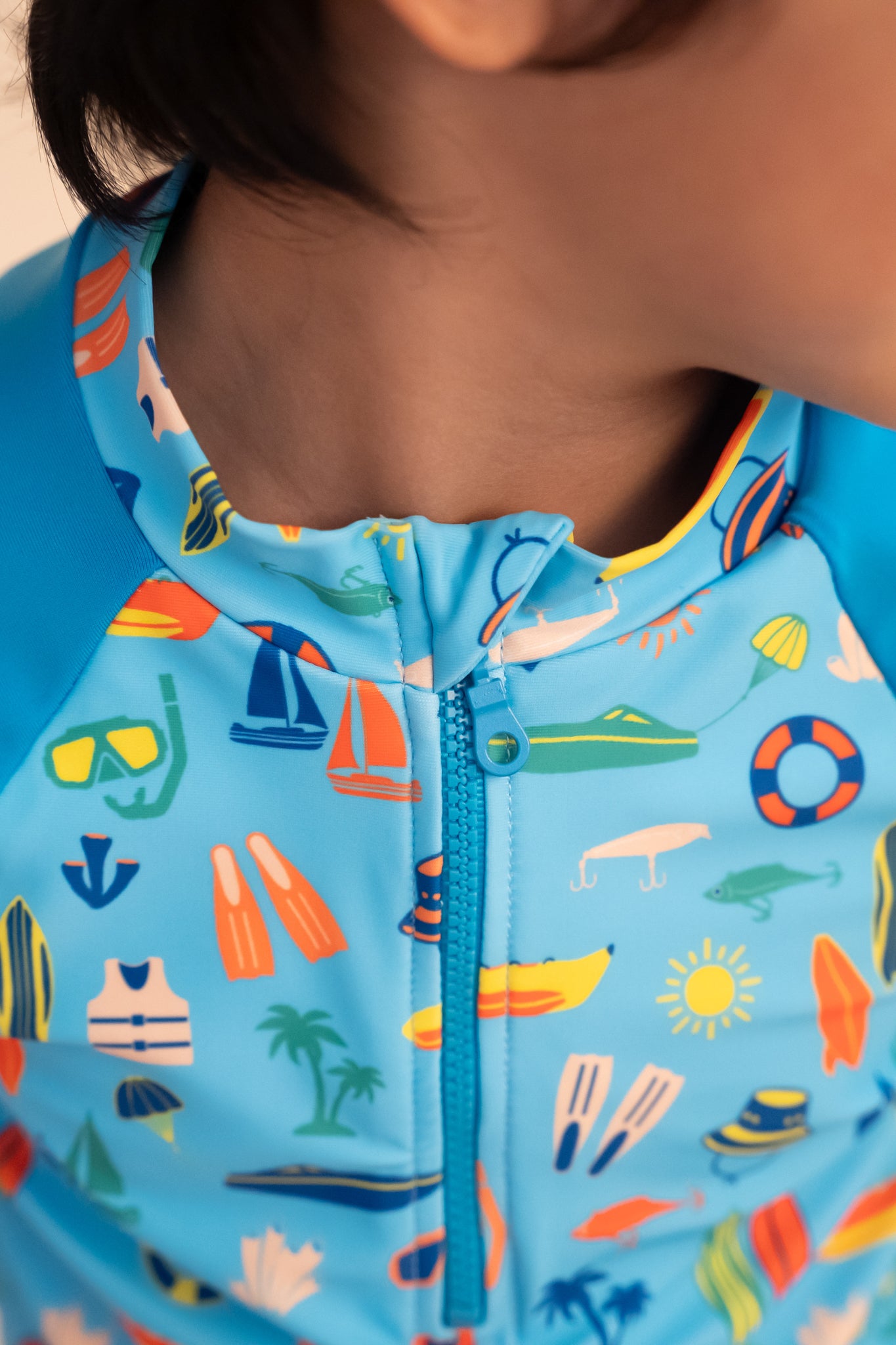 Play by elly Swimwear | Short-Sleeve Rash Guard - Water Sports