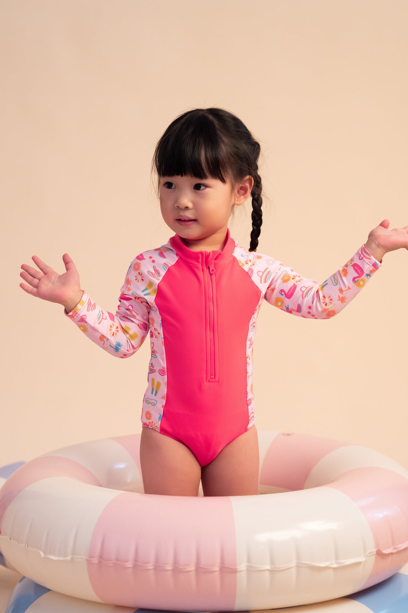 Play by elly Swimwear | Long-Sleeve Rash Suit - Tutti Frutti