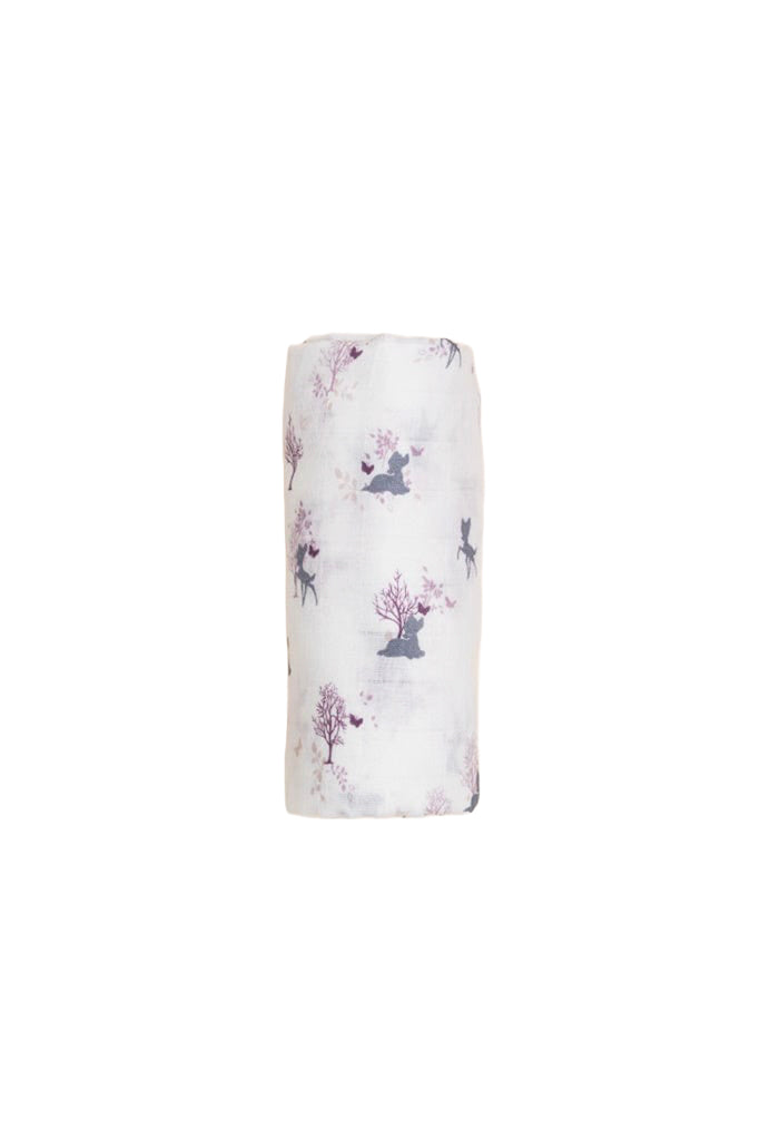 Disney x elly Organic Cotton Swaddle - Forest Bambi | Ideal for Newborn Baby Gifts | The Elly Store Singapore