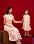 Luna Cheongsam - Pink Garden