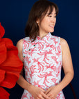 Ladies Harper Cheongsam - Blue-Red Phoenix