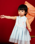 Jersey Kyra Dress - Blue Blossom Lily