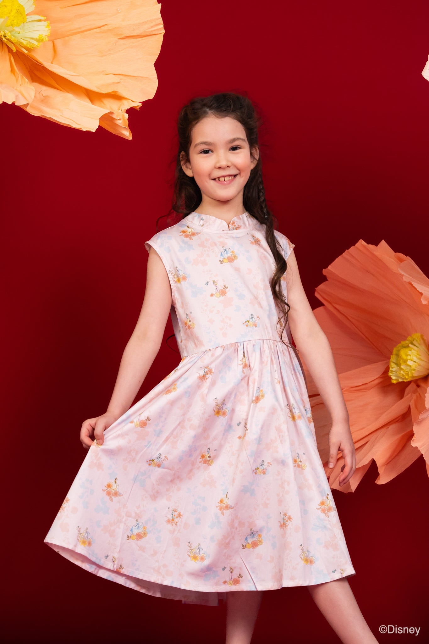 Twirly Cheongsam - Princess Flowers