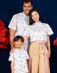 Men's Mandarin-collared Shirt - Sky Phoenix