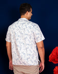 Men's Mandarin-collared Shirt -  Sky Phoenix