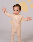Baby in footie pajamas, DSC03958