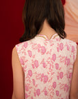 Woman in patterned pink dress, DSC04902copy