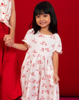 Jersey Scarlett Dress - Red Campfire Dragon