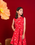 Jersey Luna Cheongsam - Red Phoenix