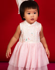 Kyra Dress - Cream Cranes