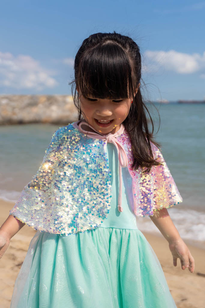 Cape with Mermaid Sequins | The Elly Store