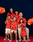 Twirly Cheongsam - Red Blossom Lily
