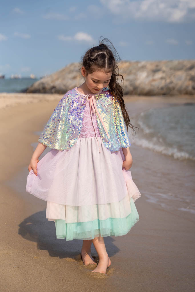 Cape with Mermaid Sequins | The Elly Store