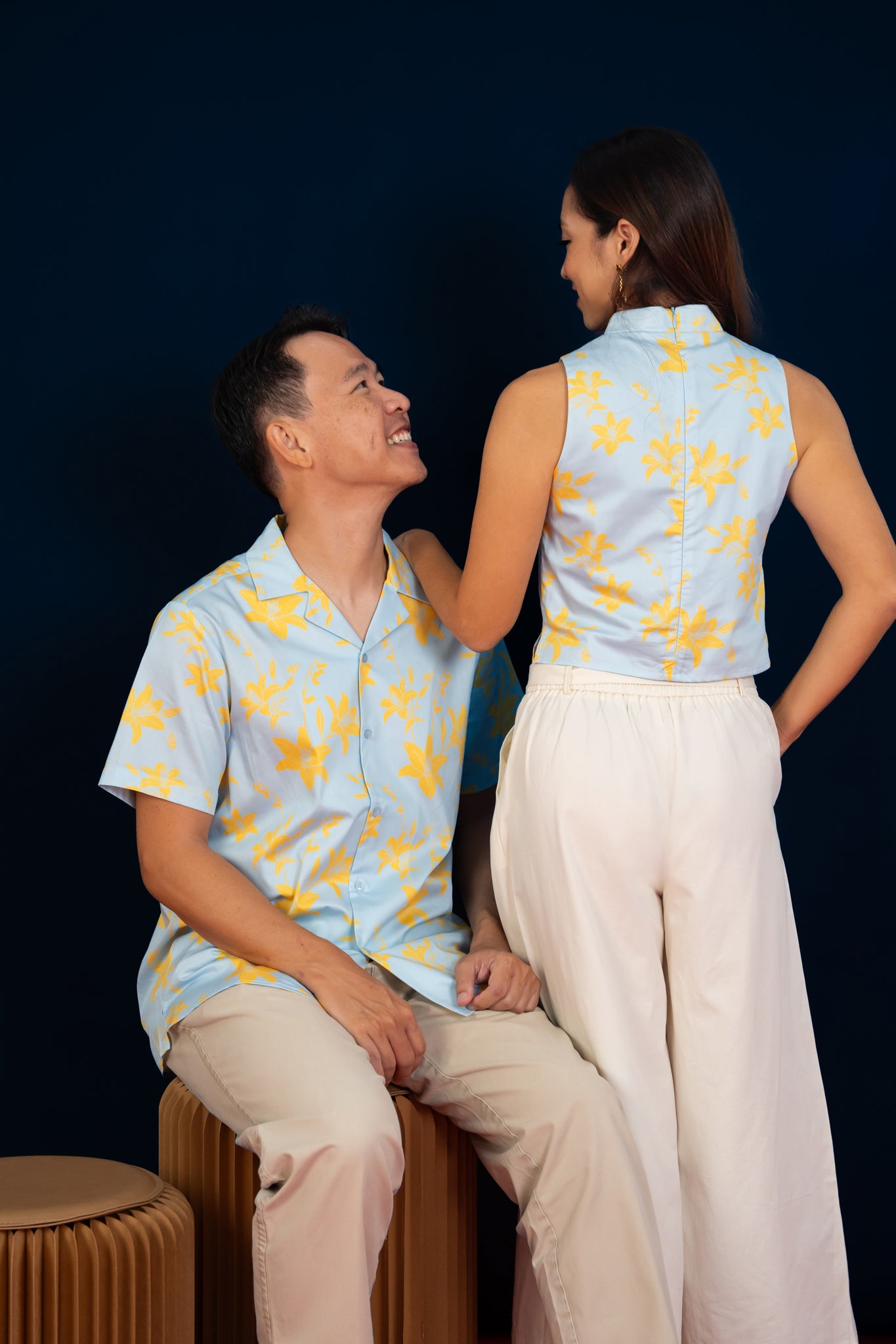 Men's Hawaiian Shirt -  Lily Valley