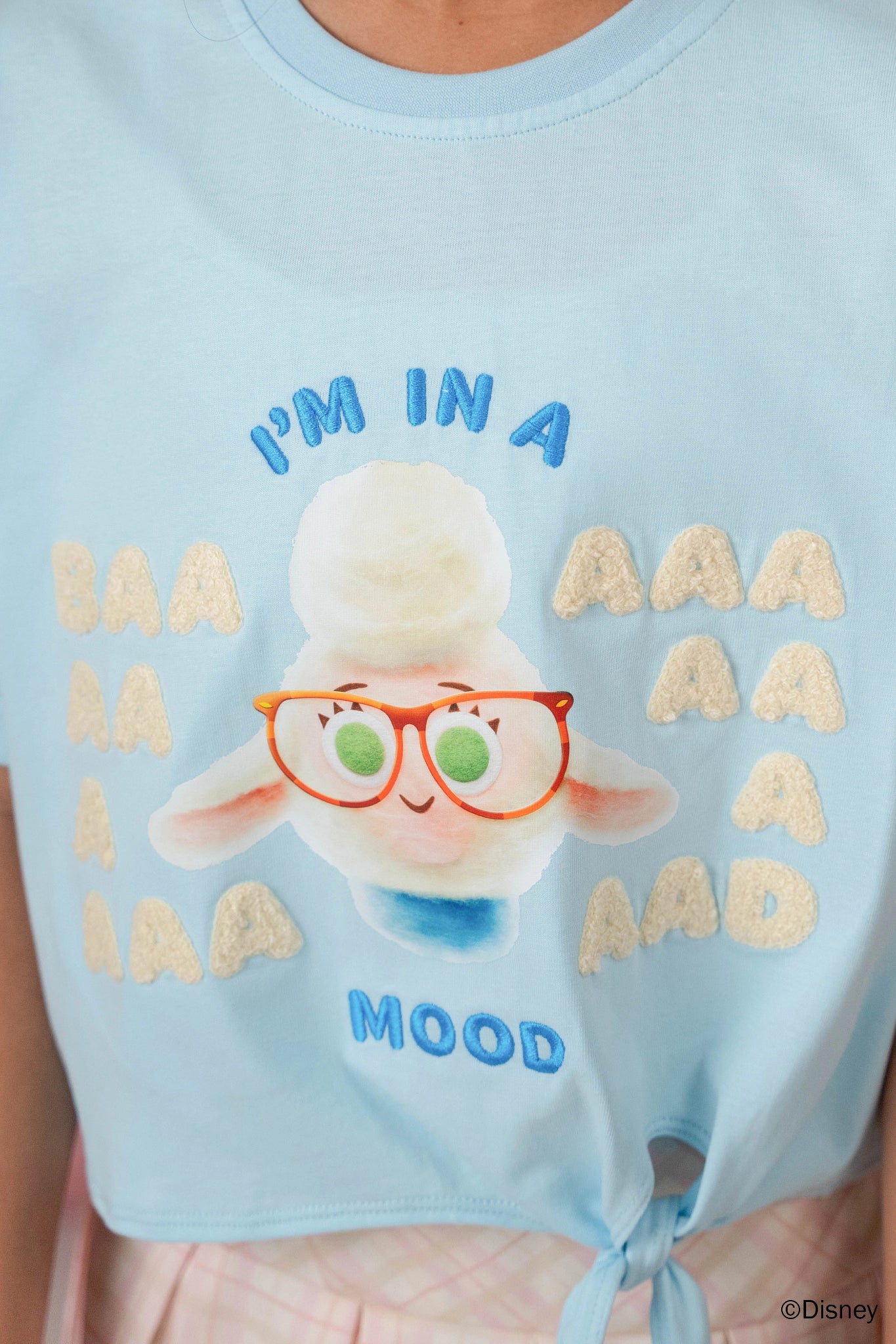 Tie-Front Crop Tee - Baaad Mood