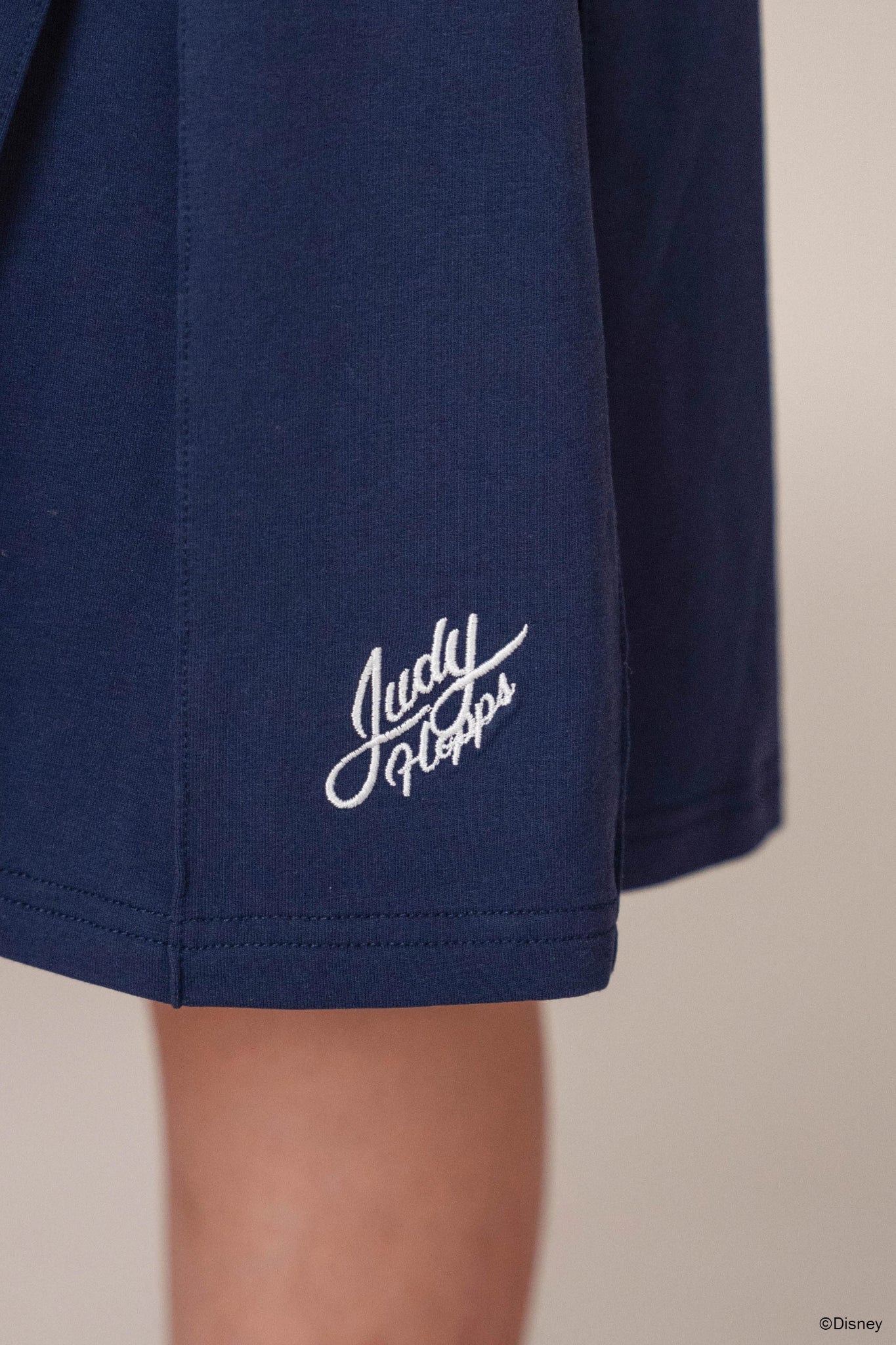 Pleated Polo Dress - Navy