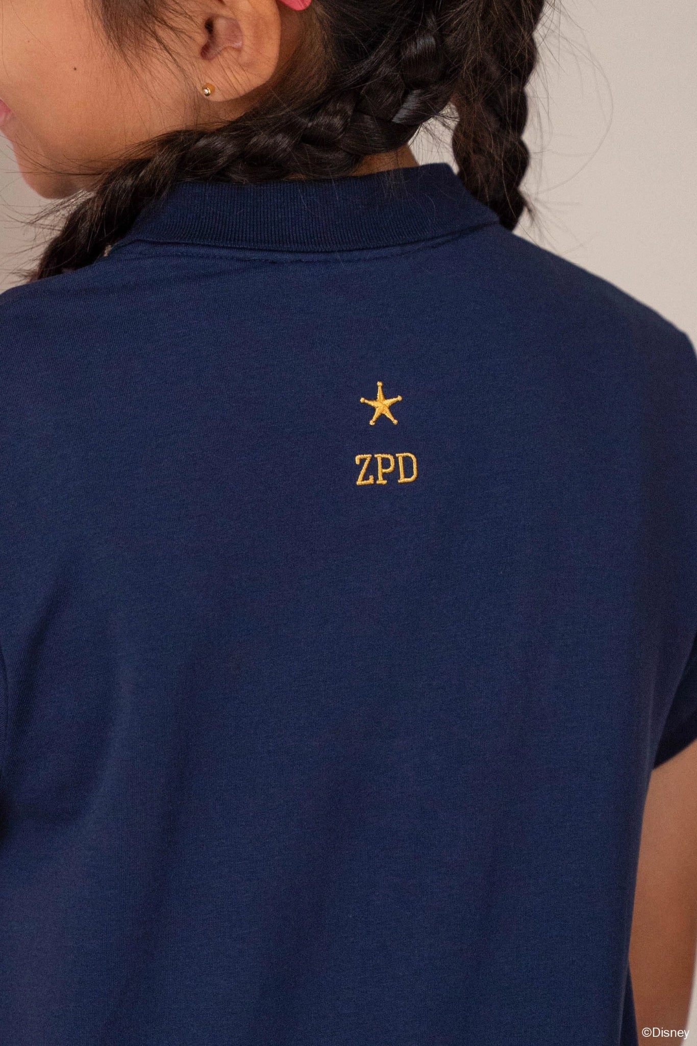 Pleated Polo Dress - Navy