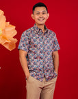Men's Shirt - Navy Floral