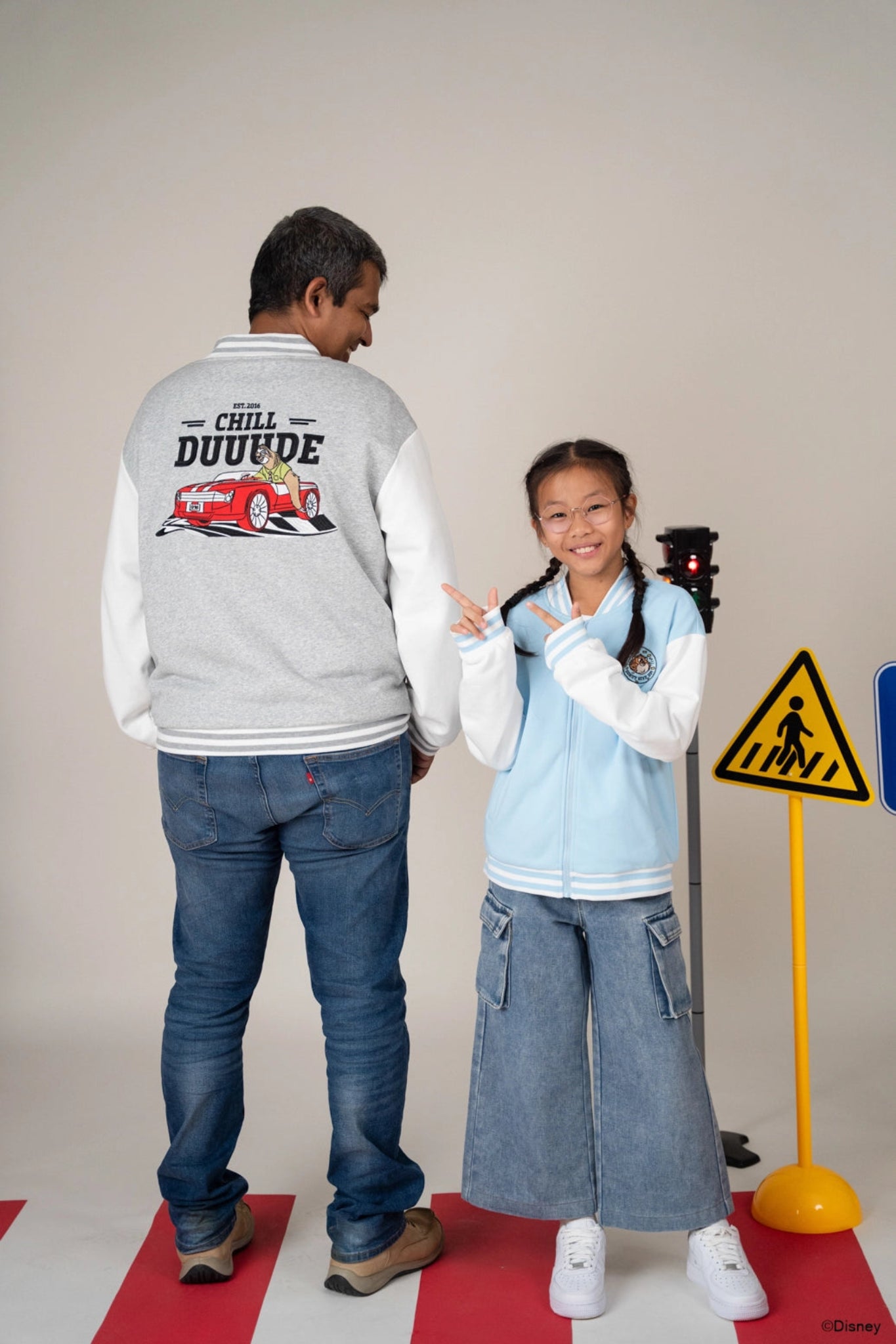 Adult/Kids Bomber Jacket - Grey Flash/Blue Clawhauser