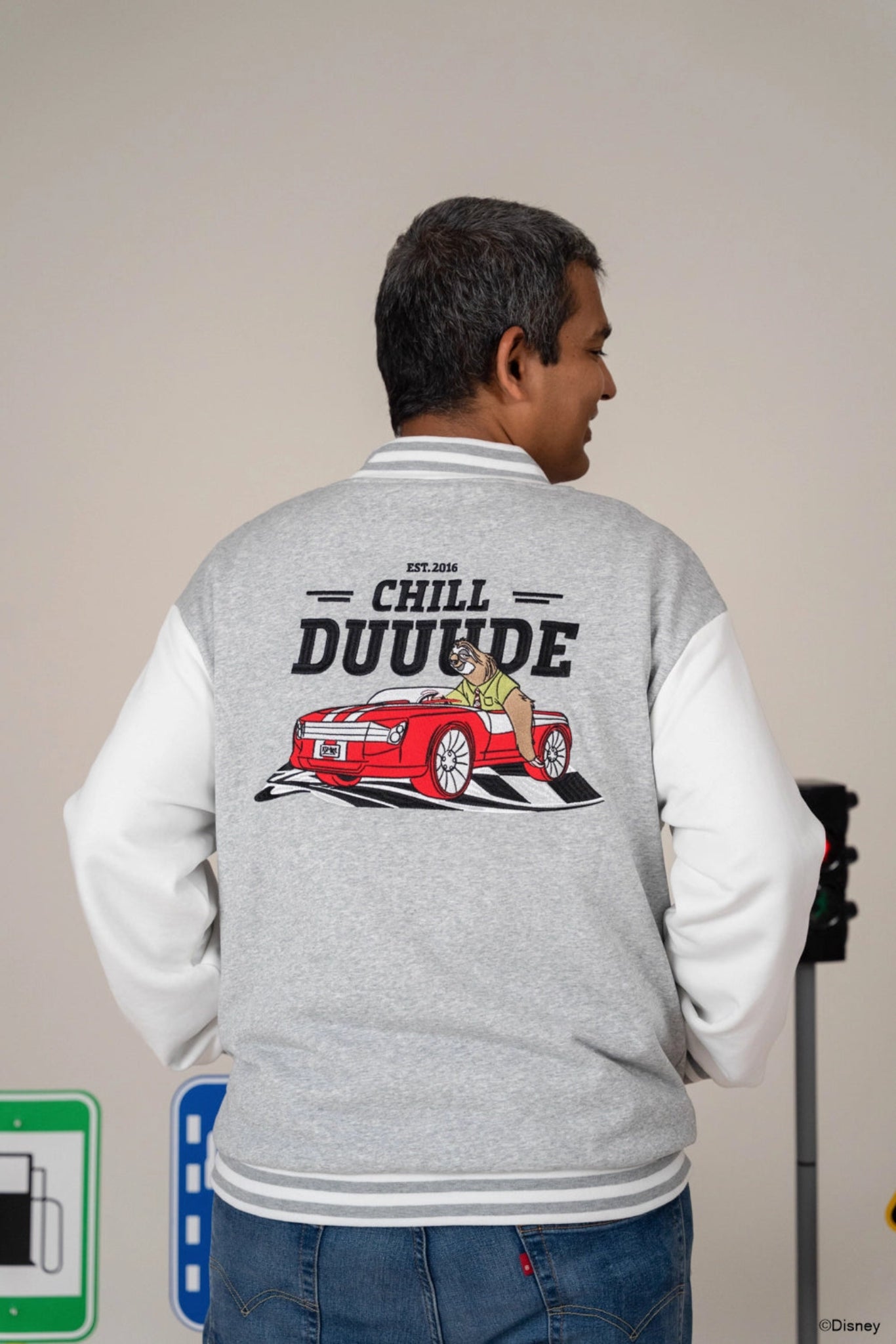 Adult Bomber Jacket - Grey Flash